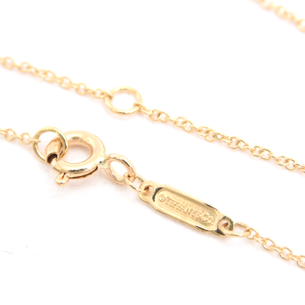 ティファニー ネックレス レディース アトラス キューブ ネックレス イエローゴールド TIFFANY 750YG 中古