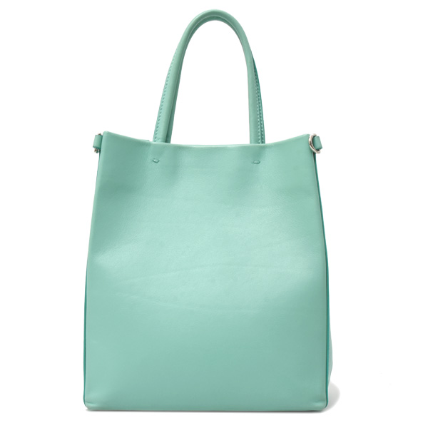 ティファニー バッグ レディース ミニトートバッグ ショルダーバッグ カーフ ティファニーブルー TIFFANY 中古
