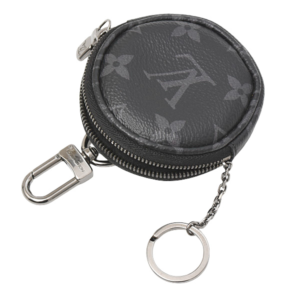 ルイヴィトン 財布 メンズ モノグラムエクリプス ポルトクレ ラウンド コインケース 小銭入れ Louis Vuitton M62796 中古