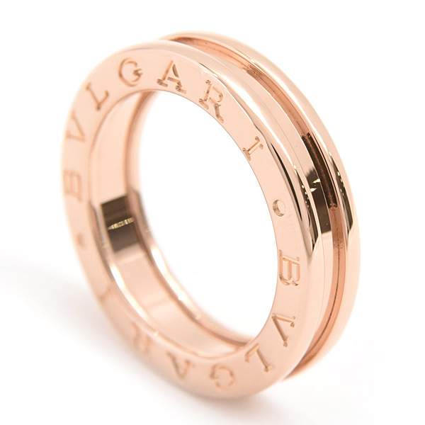 ブルガリ 指輪 レディース ビーゼロワン B-ZERO1 XS リング 50号 実寸10号 ピンクゴールド 750PG BVLGARI 中古