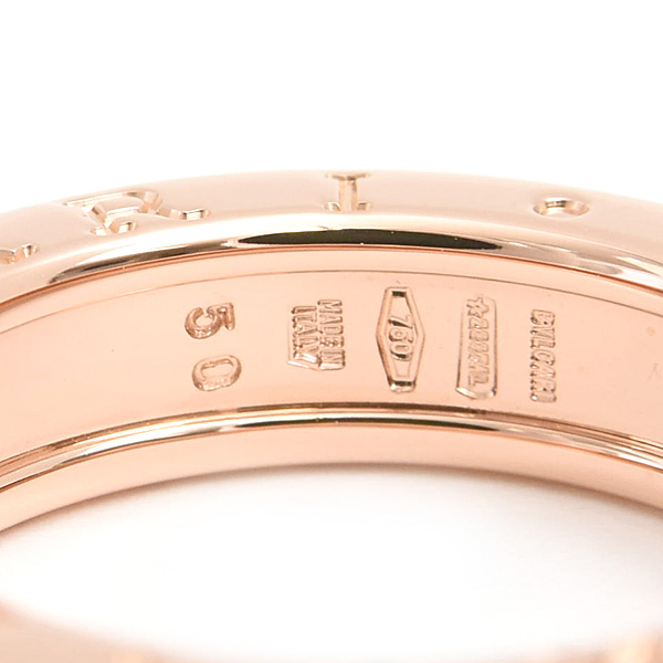 ブルガリ 指輪 レディース ビーゼロワン B-ZERO1 XS リング 50号 実寸10号 ピンクゴールド 750PG BVLGARI 中古