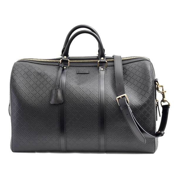 グッチ バッグ メンズ ボストンバッグ ショルダーバッグ ブライト ディアマンテ 2WAY ブラック GUCCI 中古