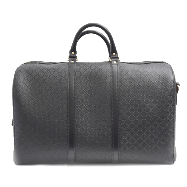 グッチ バッグ メンズ ボストンバッグ ショルダーバッグ ブライト ディアマンテ 2WAY ブラック GUCCI 中古