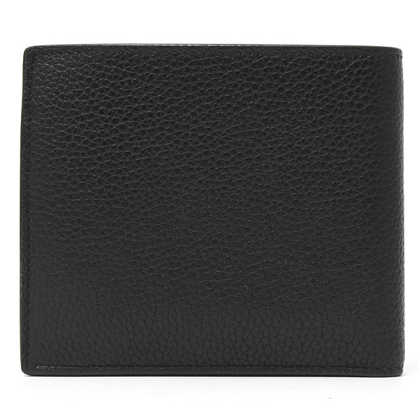 サンローラン 財布 メンズ カサンドラ シャドウ ウエスト ウォレット 二つ折り財布 カーフ ブラック SAINT LAURENT 687104 中古