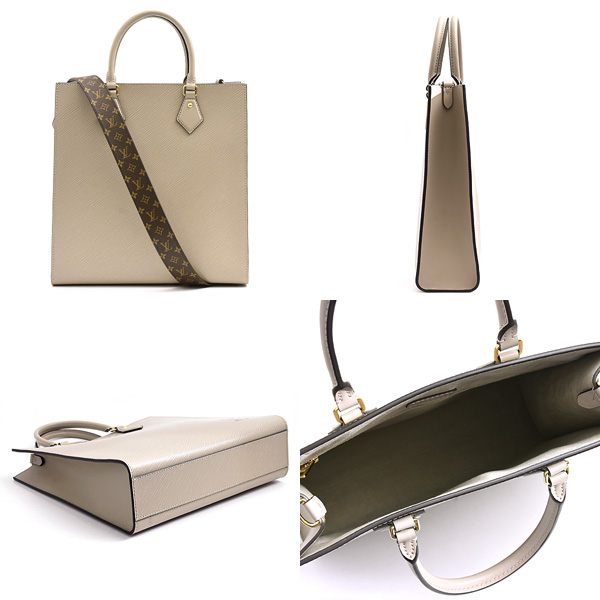 ルイヴィトン バッグ レディース エピ サックプラPM 2WAY トートバッグ ガレ グレーベージュ  Louis Vuitton M58657 中古