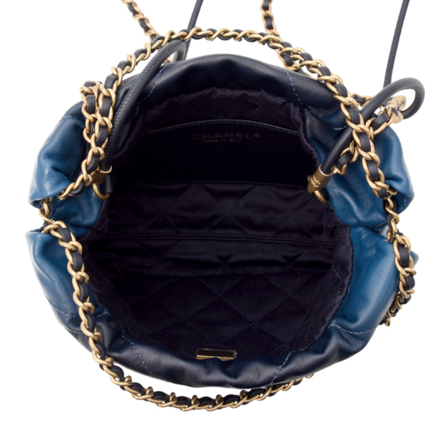 シャネル バッグ レディース CHANEL22 ミニハンドバッグ ショルダーバッグ 2WAY ブルー CHANEL 中古