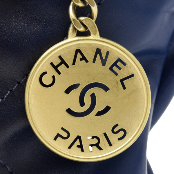 シャネル バッグ レディース CHANEL22 ミニハンドバッグ ショルダーバッグ 2WAY ブルー CHANEL 中古