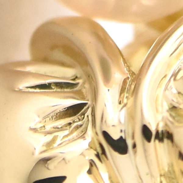 クリスチャンディオール イヤリング レディース 1Pパール 5.7mm珠 リボン 蝶 バタフライ イエローゴールド 真珠 Christian Dior 750YG 中古