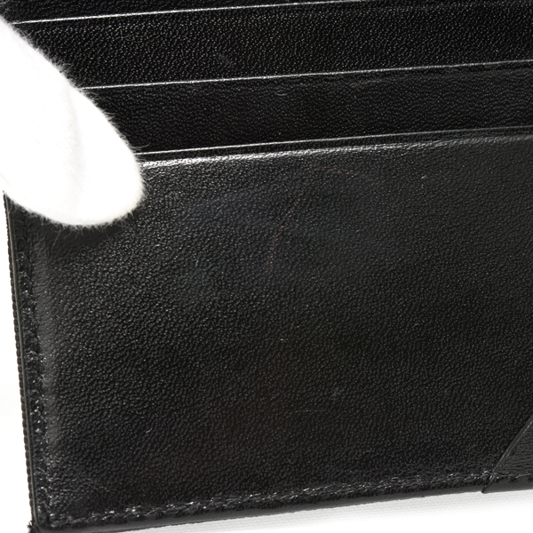 フェンディ 財布 メンズ ズッカ 二つ折り長財布 ロングウォレット キャンバス ブラック FENDI 中古