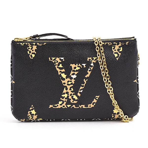 ルイヴィトン バッグ レディース モノグラムジャングル ポシェット ドゥーブル ジップ  2way Louis Vuitton M67874 中古