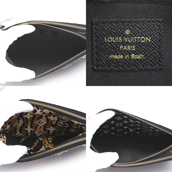 ルイヴィトン バッグ レディース モノグラムジャングル ポシェット ドゥーブル ジップ  2way Louis Vuitton M67874 中古