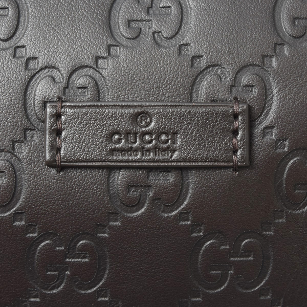 グッチ バッグ レディース メンズ ボストンバッグ グッチシマ カーフ ブラウン GUCCI 265697 中古