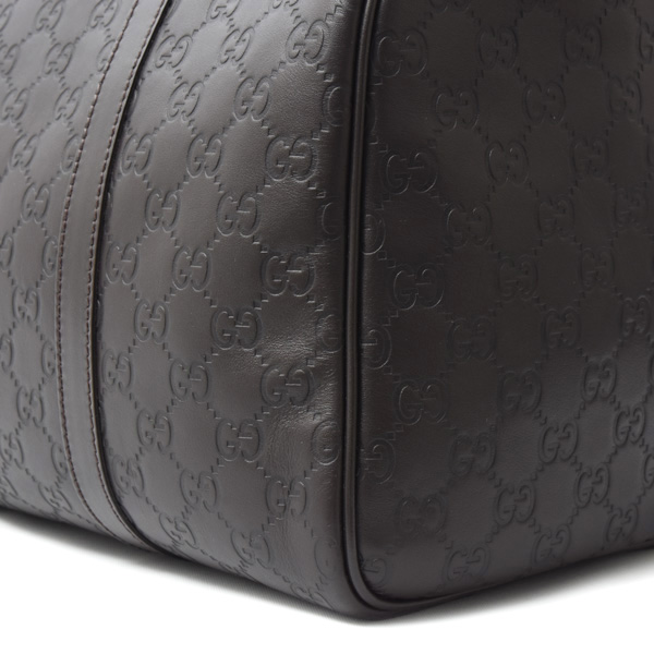 グッチ バッグ レディース メンズ ボストンバッグ グッチシマ カーフ ブラウン GUCCI 265697 中古