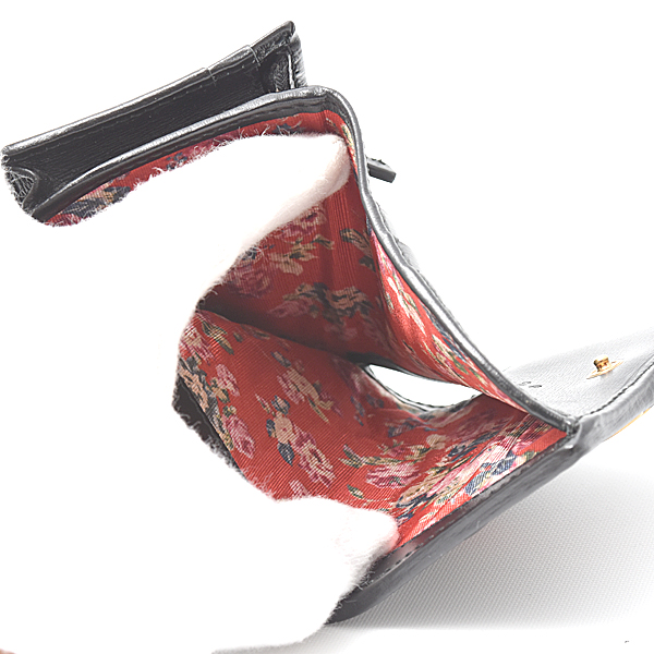 グッチ 財布 レディース GGマーモント キルティング2つ折り財布 コンパクトウォレット ブラック カーフ GUCCI 536453 中古