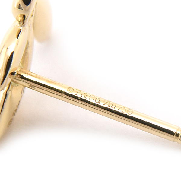 ティファニー ピアス レディース オリーブリーフ 1Pダイヤ パロマピカソ イエローゴールド 750YG TIFFANY 中古