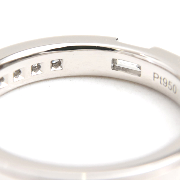 ハリーウィンストン 指輪 レディース トラフィックアクセント ダイヤ リング 9.5号 プラチナ HARRY WINSTON PT950 中古