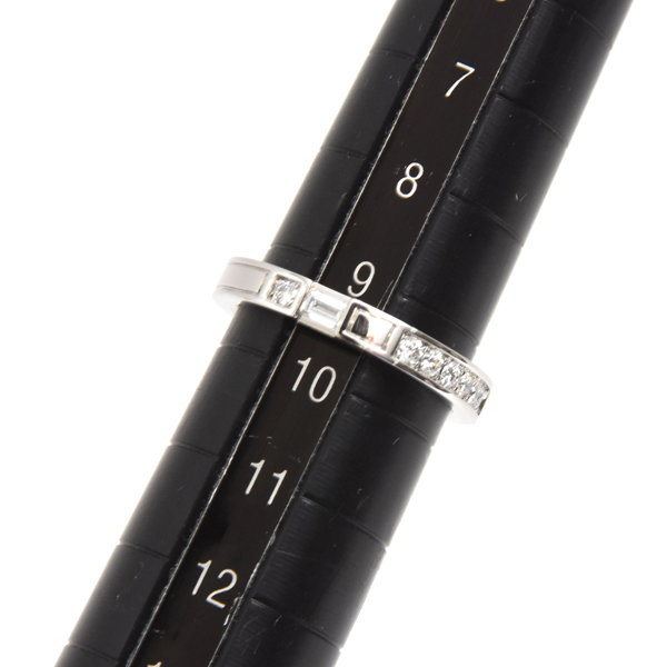 ハリーウィンストン 指輪 レディース トラフィックアクセント ダイヤ リング 9.5号 プラチナ HARRY WINSTON PT950 中古