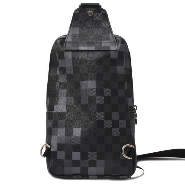ルイヴィトン バッグ メンズ アヴェニュー スリングバッグ ボディバッグ ダミエグラフィットピクセル Louis Vuitton N40068 中古