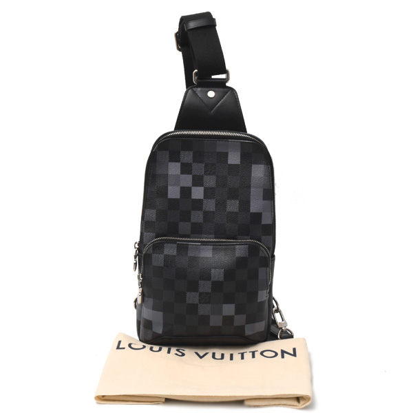 ルイヴィトン バッグ メンズ アヴェニュー スリングバッグ ボディバッグ ダミエグラフィットピクセル Louis Vuitton N40068 中古