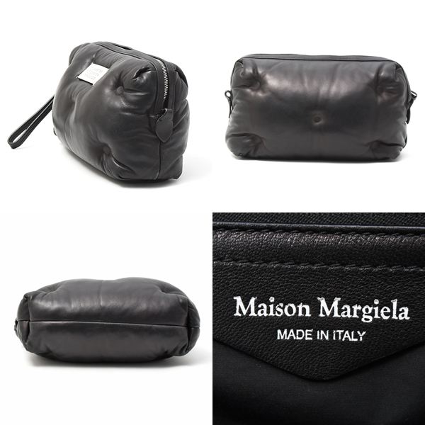 メゾンマルジェラ バッグ レディース グラムスラム カメラバッグ ショルダーバッグ ラムレザー ブラック SB1WB0006 Maison Margiela 中古