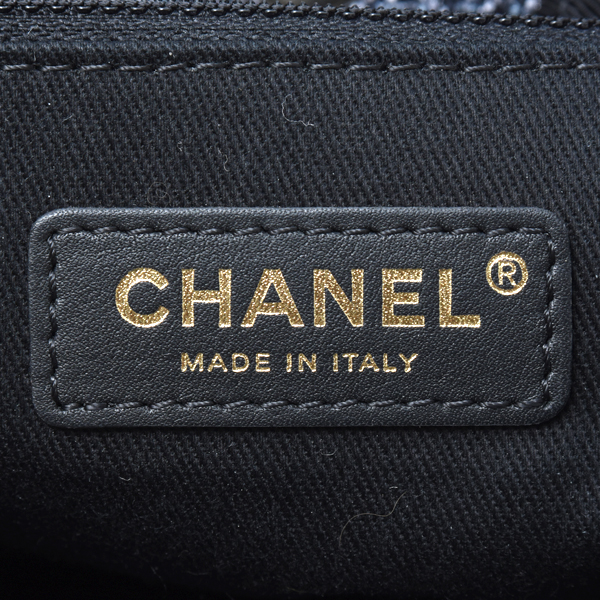 シャネル バッグ レディース ドーヴィル 2WAYチェーントートバッグ ショルダー ラフィア グレー 27番台 CHANEL 中古