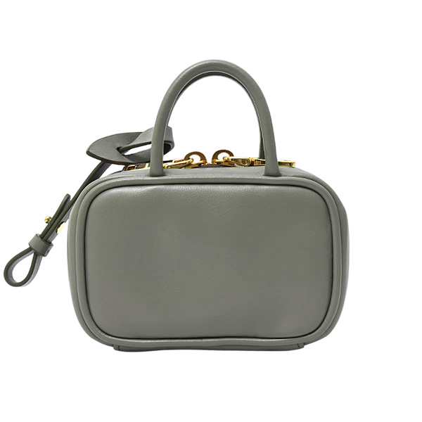ミュウミュウ ブランド小物 レディース マイクロバッグチャーム レザー グレー MIUMIU 5NR036中古