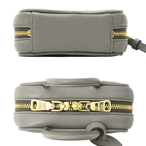 ミュウミュウ ブランド小物 レディース マイクロバッグチャーム レザー グレー MIUMIU 5NR036中古