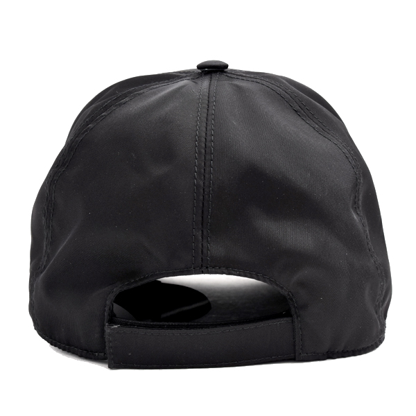 プラダ 帽子 メンズ レディース ベースボール キャップ Sサイズ ナイロン ブラック 1HC179 PRADA 中古