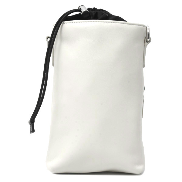 プラダ バッグ レディース フォンケース ショルダーバッグ カーフ オフホワイト系 PRADA 2ZH155 中古