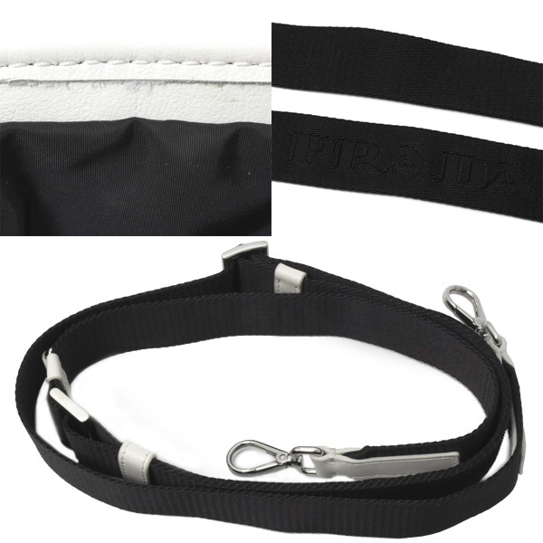 プラダ バッグ レディース フォンケース ショルダーバッグ カーフ オフホワイト系 PRADA 2ZH155 中古