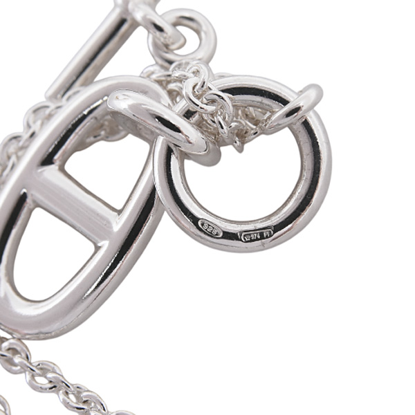 エルメス ネックレス レディース アミュレットシェーヌダンクル SV925 シルバー HERMES 中古