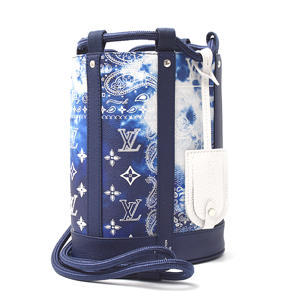 ルイヴィトン バッグ メンズ レディース モノグラムバンダナ ランドネPM バックパック ブルー Louis Vuitton M20562 中古