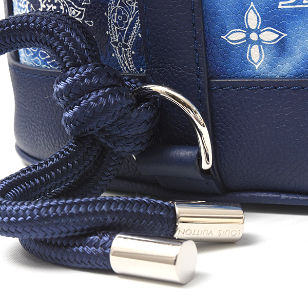 ルイヴィトン バッグ メンズ レディース モノグラムバンダナ ランドネPM バックパック ブルー Louis Vuitton M20562 中古