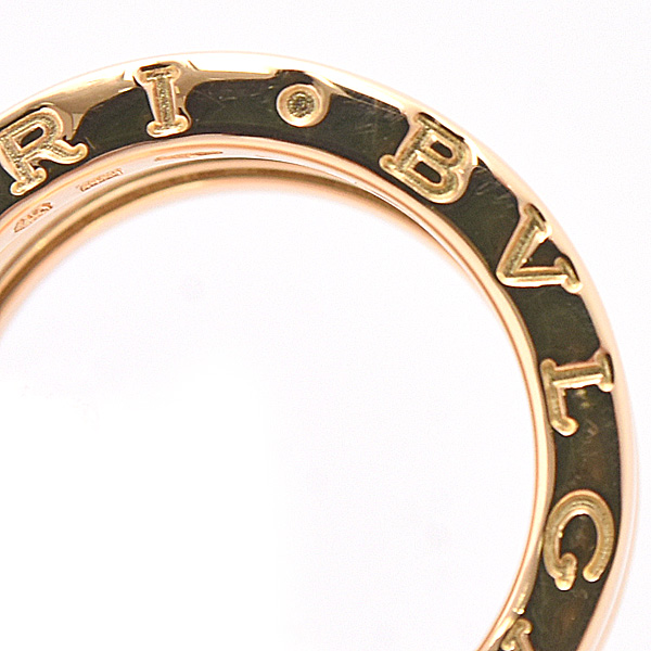 ブルガリ 指輪 レディース メンズ ビー ゼロワン B-ZERO1 リング イエローゴールド 刻印サイズ49 実寸8号 BVLGARI 750YG 中古