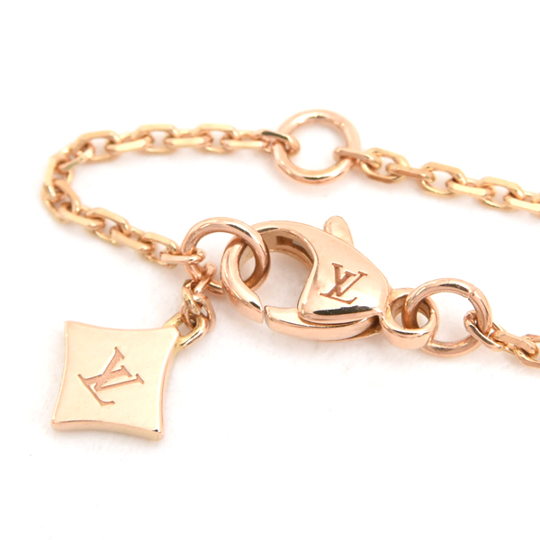 ルイヴィトン ネックレス レディース パンダンティフ スターブロッサム ドゥーブル ネックレス ピンクゴールド Louis Vuitton Q93689 750PG 中古