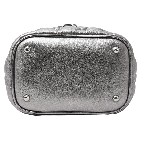 メゾンマルジェラ レディース グラムスラム バニティバッグ シルバー  レザー Maison Margiela SB2WD0091P6800 中古