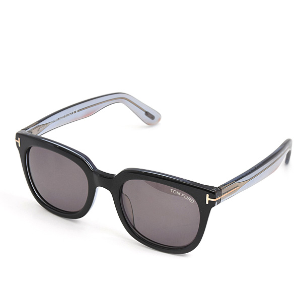 トムフォード サングラス レディース メンズ ウェリントン プラスチック ブラック バイカラー TOM FORD TF211AF 中古