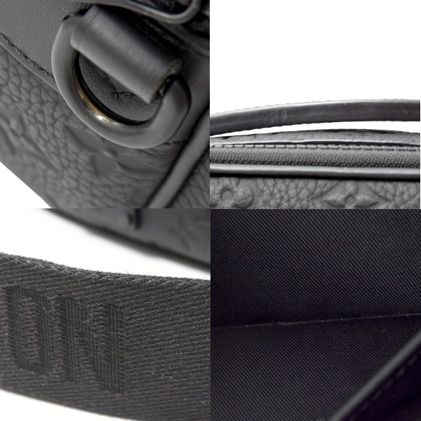 ルイヴィトン バッグ メンズ Sロックメッセンジャー ショルダーバッグ モノグラム トリヨンレザー ノワール ブラック M58489 Louis Vuitton 中古