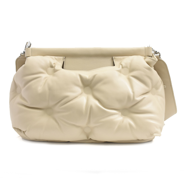 メゾンマルジェラ バッグ レディース メンズ グラムスラム ショルダーバッグ クラッチバッグ ラムレザー ベージュ Maison Margiela 中古