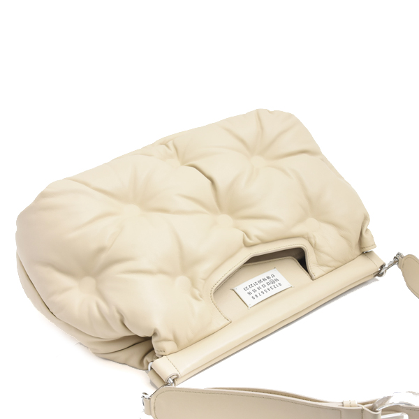 メゾンマルジェラ バッグ レディース メンズ グラムスラム ショルダーバッグ クラッチバッグ ラムレザー ベージュ Maison Margiela 中古