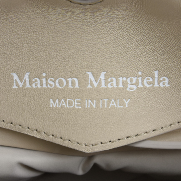 メゾンマルジェラ バッグ レディース メンズ グラムスラム ショルダーバッグ クラッチバッグ ラムレザー ベージュ Maison Margiela 中古