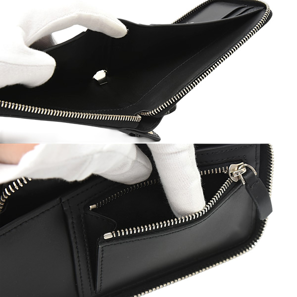 ヴァレンティノ 財布 メンズ ネックウォレット ショルダーウォレット カーフ ブラック VALENTINO Y2P0P90 中古
