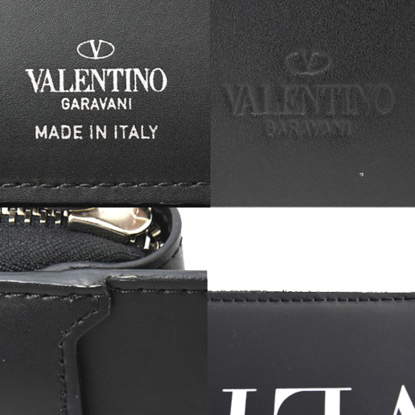 ヴァレンティノ 財布 メンズ ネックウォレット ショルダーウォレット カーフ ブラック VALENTINO Y2P0P90 中古