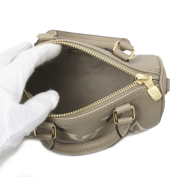 ルイヴィトン バッグ レディース ナノスピーディ ハンドバッグ ショルダーバッグ モノグラム・アンプラント Louis Vuitton M82890 未使用展示品