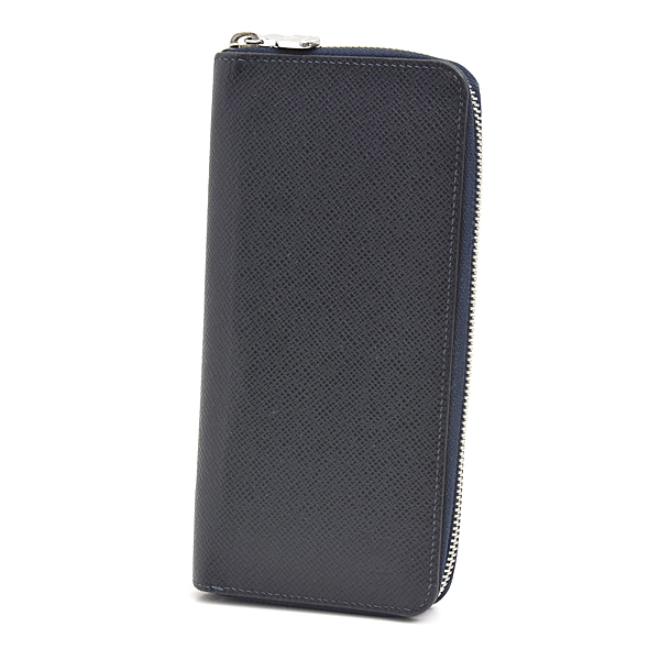 ルイヴィトン 財布 メンズ タイガ ジッピーウォレット ヴェルティカル 縦型 ロングウォレット ネイビー 紺 Louis Vuitton M32837 中古