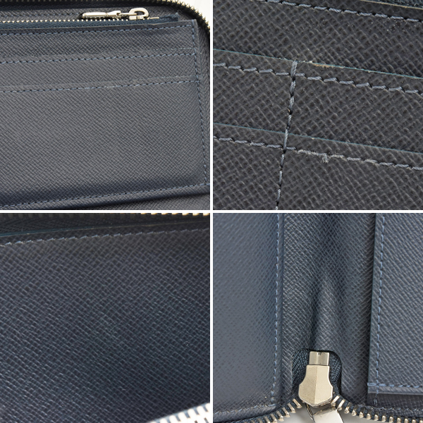 ルイヴィトン 財布 メンズ タイガ ジッピーウォレット ヴェルティカル 縦型 ロングウォレット ネイビー 紺 Louis Vuitton M32837 中古