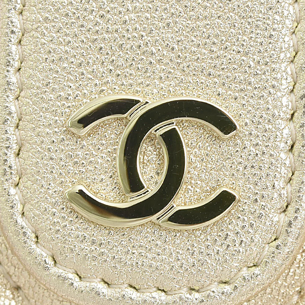 シャネル 財布 レディース マトラッセ クラシック スモールウォレット ゴールド ラムスキン CHANEL AP1991 中古