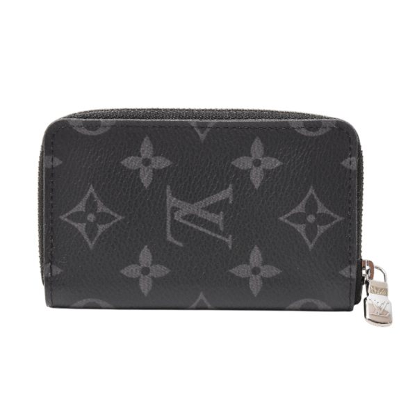 ルイヴィトン 財布 メンズ　ジッピーコインパース 小銭入れ コインケース ヴェルティカル モノグラムエクリプス M81662 Louis Vuitton 中古