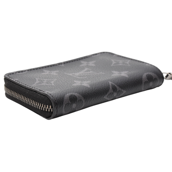 ルイヴィトン 財布 メンズ　ジッピーコインパース 小銭入れ コインケース ヴェルティカル モノグラムエクリプス M81662 Louis Vuitton 中古