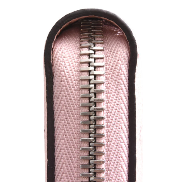 ルイヴィトン 財布 レディース ジッピーウォレット 長財布 マヒナ レザー ジャスミンピンク Louis Vuitton M82755 中古